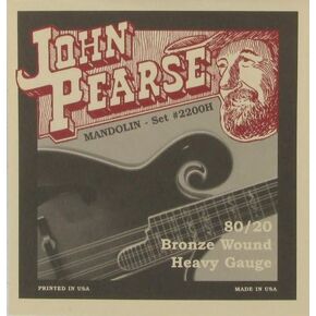 John Pearse Mandolin 80/20 Bronze Heavy, .012 - .040, 2200H