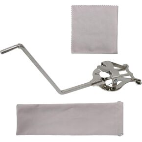 Silver Saxophone Marching Spectrum Clip ClampOn Holder Plating Music Clip Lyre for Learner