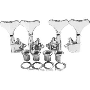 Sealed Bass Tuners Tuning Pegs Keys 3R2L Machine Heads for 5 String Bass Guitar, Black