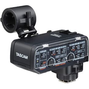 Tascam FUJIFILM Kit XLR Microphone Adapter for Mirrorless Cameras, Black (CA-XLR2d-F)