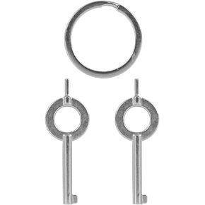 vulcanforce Handcuff Keys - Steel Universal Law Enforcement Hand Cuffs Keys with Key Ring