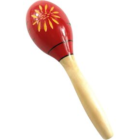 خشخيشات الماراكس الخشبية، الحفلات التي تتعلم آلة الإيقاع المصنوعة يدويًا، متعة موسيقية للحفلات المفضلة وحفلات أعياد الميلاد (زهور حمراء طويلة منحوتة) in Kuwait