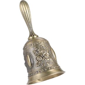 Hand Bell Service Bell Call Vintage Metal Hand Bells Dinner Bell Wedding Bell Hand Call Bells for Seniors Bedside,1 Pack