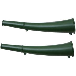 2Pcs Trumpet Safety Training Horn Multipurpose Portable Horn for Dog Recall Boating Competitions Sporting Events Graduations Parties and Outdoor Activities Metal Whistle Bugle Horn