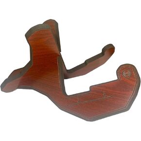 PGL Stepped Wooden Guitar Stand (Floor Stand) w/ Thicker EVA Protective Padding, Thicker Material, Now in Plywood- Electric Guitar Step, Acoustic Guitar Step, Concave Laser Engraved Diagram and Border, Universal Holder for Acoustic, Bass, Electric & Class