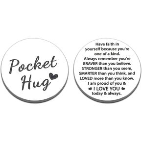 First Day of School Gifts, Back to School Gifts for Students Kids, Inspirational Pocket Hug Token Back to School Stuff Supplies, Off to College Gifts for College Boys Girls, New College Student Gifts