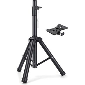 حامل حامل ثلاثي لمكبر الصوت Dolphin ST-200 - ارتفاع قابل للتعديل من 38 بوصة إلى 79 بوصة، سعة الوزن القصوى 110 رطل - مثالي لإعدادات الصوت - أسود