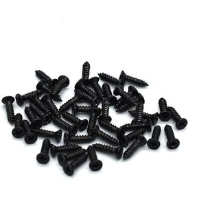 100 Pack #3 x 3/8 inch Stainless Steel Guitar Pickguard Screws for USA Gibson Les Paul,SG Guitars (Stainless Steel Black Coated)