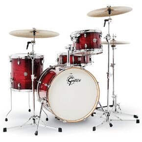 Gretsch Drums CT1-J404-GCB Catalina Club 4 Piece Drum Shell Pack, Gloss Crimson Burst