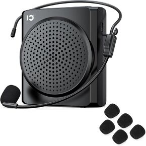 SHIDU Voice Amplifier, Mini Speaker with Microphone Rechargeable 16W Voice Amplifier Personal PA System for Teachers Tour Guides Coaches Classroom