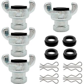SAFBY 4pcs NPT Iron Air Hose Fitting, Universal Coupling, Chicago Fitting in Kuwait
