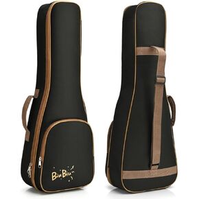 Flexzion Ukulele Gig Bag - Uke Backpack Storage Soft Case Waterproof w/Carrying Handle, Pocket & Adjustable Shoulder Strap, Music Accessories for Concert Tour Travel