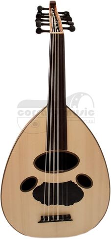 Corsaro Music® 11 سلسلة من خشب الماهوجني للعود العربي + Gigbag + ريشاس اسطنبول™ (6) + محفظة Nubuck Risha + مجموعة سلسلة LaBella OU80-A in Kuwait