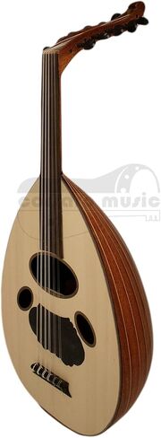 Corsaro Music® 11 سلسلة من خشب الماهوجني للعود العربي + Gigbag + ريشاس اسطنبول™ (6) + محفظة Nubuck Risha + مجموعة سلسلة LaBella OU80-A in Kuwait