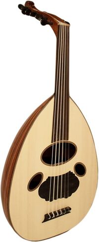 Corsaro Music® 11 سلسلة من خشب الماهوجني للعود العربي + Gigbag + ريشاس اسطنبول™ (6) + محفظة Nubuck Risha + مجموعة سلسلة LaBella OU80-A in Kuwait
