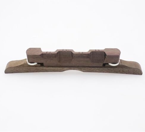 Rosewood Mandolin Bridge, Adjustable Compensated Bridge for Acoustic Mandolin, Easy to Install Replacement Part, Enhances Tone & Playability in Kuwait