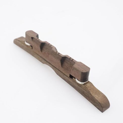 Rosewood Mandolin Bridge, Adjustable Compensated Bridge for Acoustic Mandolin, Easy to Install Replacement Part, Enhances Tone & Playability in Kuwait