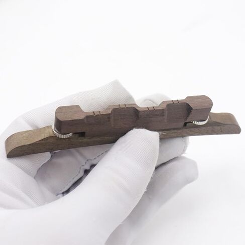 Rosewood Mandolin Bridge, Adjustable Compensated Bridge for Acoustic Mandolin, Easy to Install Replacement Part, Enhances Tone & Playability in Kuwait