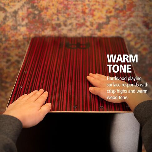 Meinl Percussion Backbeat Bass Cajon with Ported Sound Hole and Adjustable Strings for Snare Effect — NOT MADE in CHINA — Replicate Acoustic Drum Set Grooves, 2-YEAR WARRANTY (BBCAJTH) in Saudi Arabia