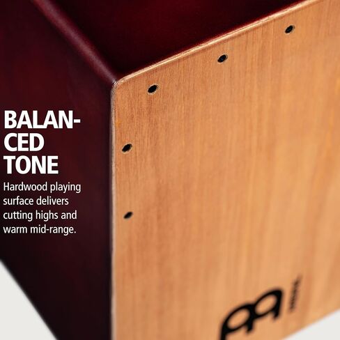 Meinl Percussion Backbeat Bass Cajon with Ported Sound Hole and Adjustable Strings for Snare Effect — NOT MADE in CHINA — Replicate Acoustic Drum Set Grooves, 2-YEAR WARRANTY (BBCAJTH) in Saudi Arabia