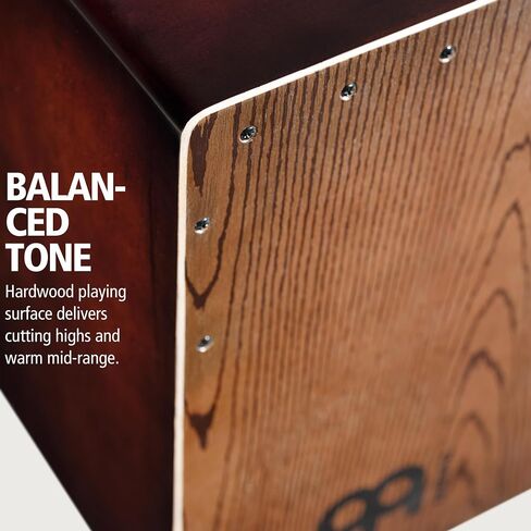 Meinl Percussion Backbeat Bass Cajon with Ported Sound Hole and Adjustable Strings for Snare Effect — NOT MADE in CHINA — Replicate Acoustic Drum Set Grooves, 2-YEAR WARRANTY (BBCAJTH) in Saudi Arabia