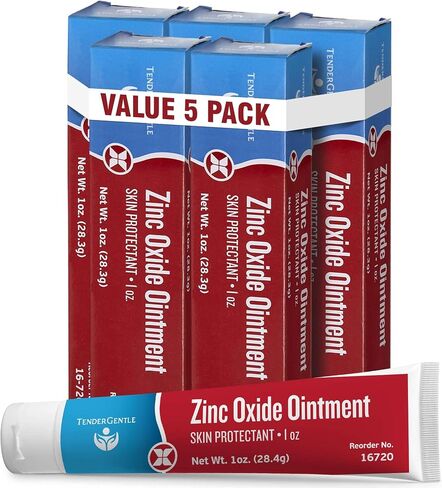 Zinc Oxide Ointment for Adults and Babies - 1 oz Diaper Rash Ointment - Skin Protectant for Diaper Rashes, Cuts, and Burns in Kuwait