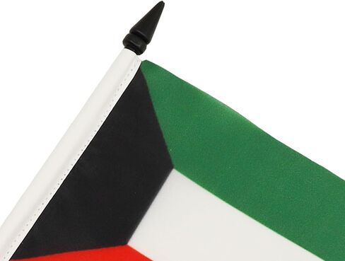 علم طاولة إيران القديم من AZ FLAG مقاس 4 بوصة × 6 بوصة - علم مكتب فارسي 15 × 10 سم - عصا وقاعدة بلاستيكية سوداء in Kuwait