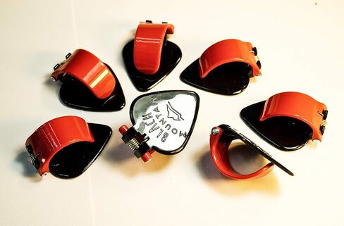 Black Mountain Heavy Gauge Thumb Picks for Acoustic Guitar, Electric Guitar, Ukulele, Banjo, and More - Spring Loaded Universal Fit for Medium to XL Thumbs - Premium Finger Picks in Saudi Arabia