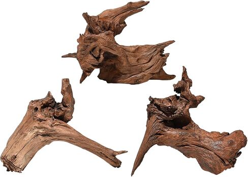 Natural Large Driftwood for Aquarium Decor Fish Tank Decorations, 9-14"（2 PCS, Reptile Decor, Assorted Sizes Driftwood Branches in Saudi Arabia
