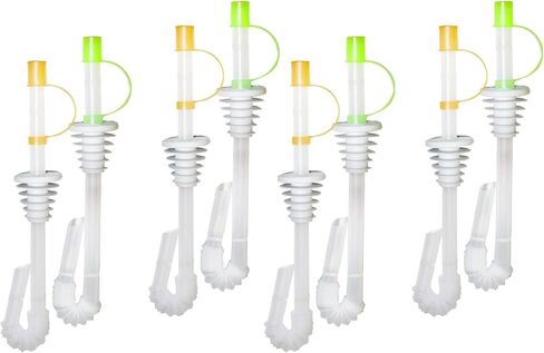 Jokari 4 Count Sip and Seal Soda Straws for Bottled Beverages in Kuwait