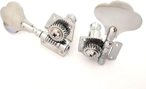 sdwutong Electric Bass Tuners Machine Heads 5 string Vintage Open Geared Tuning Pegs Locking Keys 3R+2L for Electric Jazz Guitar Bass P Bass Chrome 5PCS in Saudi Arabia