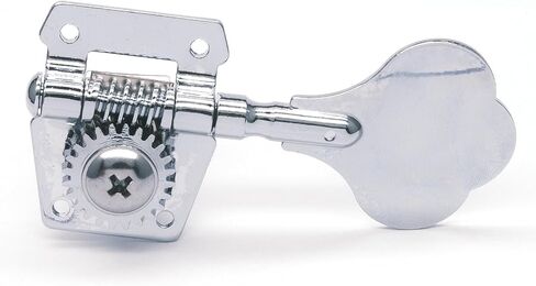 4R Opened Electric Bass Guitar Tuning Pegs Machine Heads Tuners for Bass for Jazz Precision P Bass Replacement (4R Chrome) in Saudi Arabia