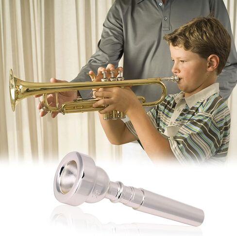 Bach Trumpet Mouthpiece 3C, New Silver Gold Plated Trumpet Mouthpiece 3C Size for Musical Instrument Accessory in Saudi Arabia
