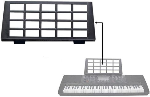 Black Keyboard Music Score Stand Sheet Musical Instrument Parts Portable Durable Suitable Organ Holder T6H6 for Electronic Instrument Accessories electronic keyboard Sheet Music Stands in Saudi Arabia