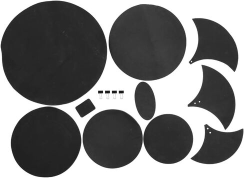 14 Pcs Round Pad, Drum Practice Pad EBR Material Drum Mute Practicing Pad for Player in Saudi Arabia