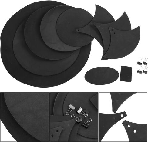 14 Pcs Round Pad, Drum Practice Pad EBR Material Drum Mute Practicing Pad for Player in Saudi Arabia