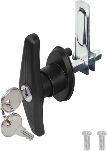 Truck Cap Camper Shell T-Handle Lock Latch Replacement Parts, Truck Bed Topper Door Locking Kit Accessories with Keys - Left Lock in Saudi Arabia