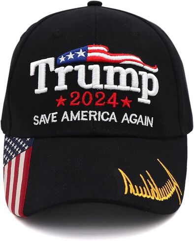 Trump 2024 Hat MAGA Hat Embroidered Take America Back Donald Trump Slogan USA Adjustable Baseball Cap for Woman Men in Saudi Arabia