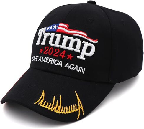 Trump 2024 Hat MAGA Hat Embroidered Take America Back Donald Trump Slogan USA Adjustable Baseball Cap for Woman Men in Saudi Arabia