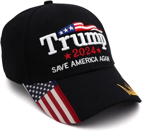 Trump 2024 Hat MAGA Hat Embroidered Take America Back Donald Trump Slogan USA Adjustable Baseball Cap for Woman Men in Saudi Arabia
