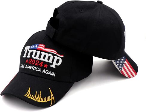 Trump 2024 Hat MAGA Hat Embroidered Take America Back Donald Trump Slogan USA Adjustable Baseball Cap for Woman Men in Saudi Arabia