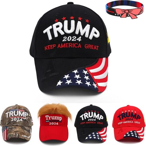 Trump 2024 Hat MAGA Hat Embroidered Take America Back Donald Trump Slogan USA Adjustable Baseball Cap for Woman Men in Saudi Arabia