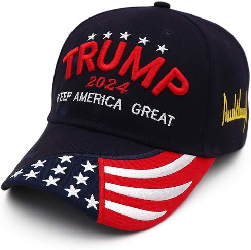 Trump 2024 Hat MAGA Hat Embroidered Take America Back Donald Trump Slogan USA Adjustable Baseball Cap for Woman Men in Saudi Arabia