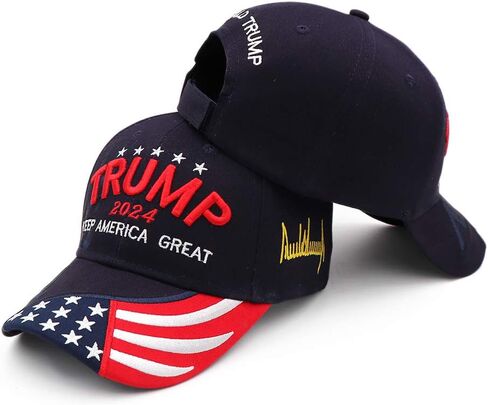 Trump 2024 Hat MAGA Hat Embroidered Take America Back Donald Trump Slogan USA Adjustable Baseball Cap for Woman Men in Saudi Arabia