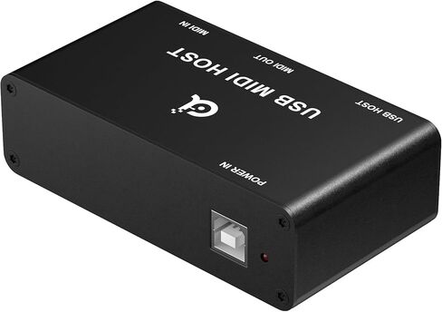 DigitalLife Stand-Alone USB MIDI Host Bridge Box - 1-Input/1-Out 5-PIN DIN MIDI Interfaces, LED Indicator, Metal in Kuwait