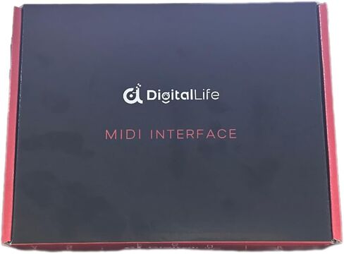 DigitalLife Stand-Alone USB MIDI Host Bridge Box - 1-Input/1-Out 5-PIN DIN MIDI Interfaces, LED Indicator, Metal in Saudi Arabia