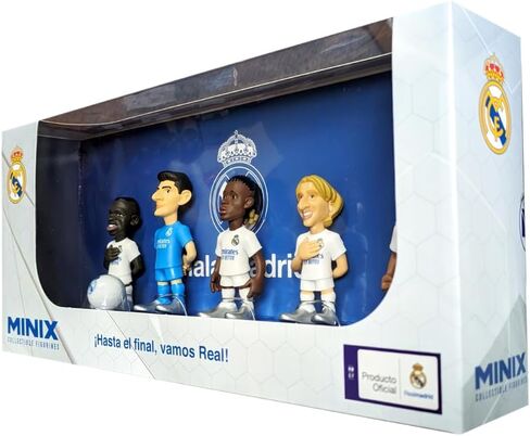 MINIX COLLECTIBLE FIGURINES - 5-Pack of 7cm Soccer Players - A Miniature Marvel for Every Football Enthusiast. FC Barcelona, Araujo, Ter Stegen, Gavi, Pedri, Lewandowski, 7cm in Kuwait
