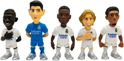 MINIX COLLECTIBLE FIGURINES - 5-Pack of 7cm Soccer Players - A Miniature Marvel for Every Football Enthusiast. FC Barcelona, Araujo, Ter Stegen, Gavi, Pedri, Lewandowski, 7cm in Kuwait