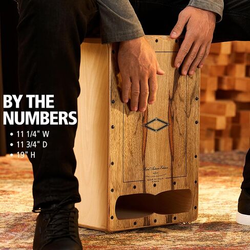 Meinl Percussion Artisan Edition Cajon with Internal Strings for Snare Effect and Forward Facing Ports, Limba/Baltic Birch — Made in Spain — Cantina Line, 2-Year Warranty (AECLLI) in Kuwait