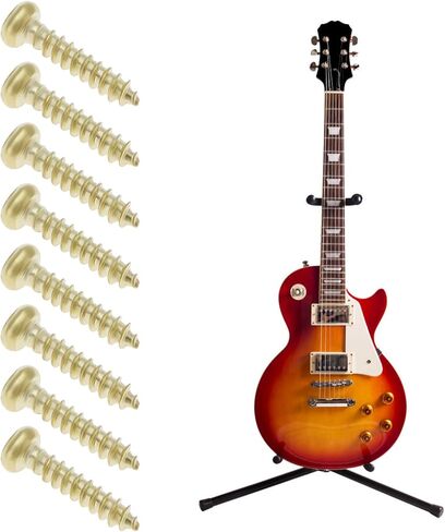 50 Pieces Guitar Tuner Machine Head Mounting Screws M2 10mm Metal Guitar Tuners for Acoustic Electric Guitar Bass Gold in Saudi Arabia